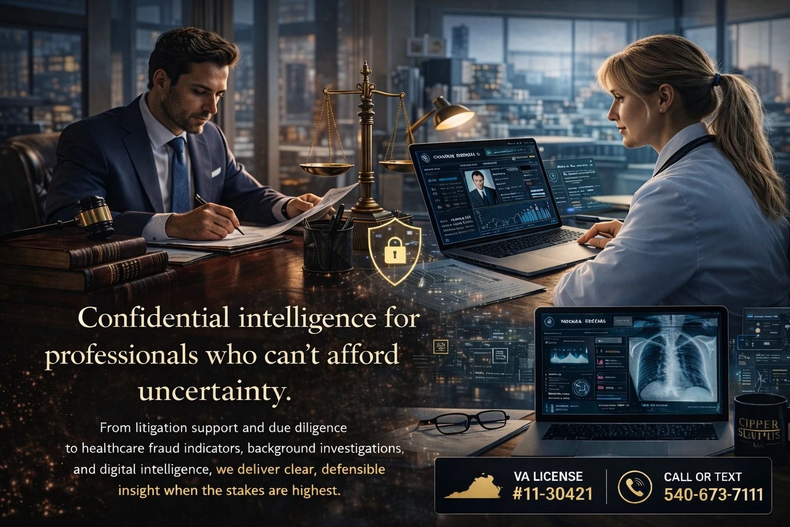 Confidential intelligence for professionals
